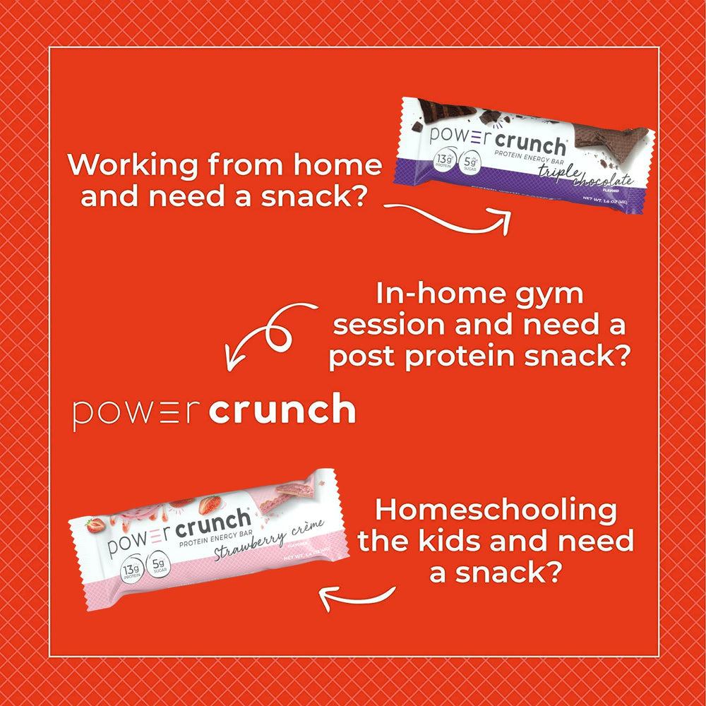 Power Crunch Peanut Butter Fudge bar with indulgent taste and protein