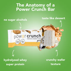 Power Crunch Triple Chocolate bar slice reveals creamy center and crisp crunch