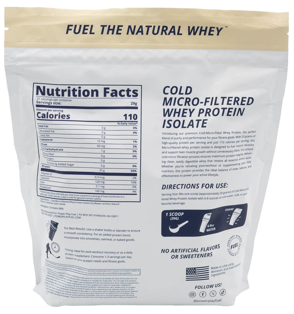 POWER PLAY FUEL close-up of cold micro-filtered process showing purity and absorption.