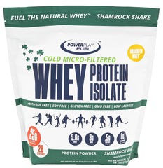 POWER PLAY FUEL Shamrock Shake 2LB bottle featuring grass-fed whey for clean recovery.