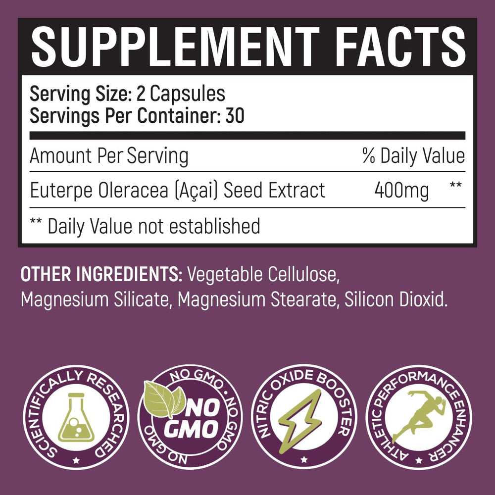 Power Seed Acai packaging highlights convenient twice-daily use.