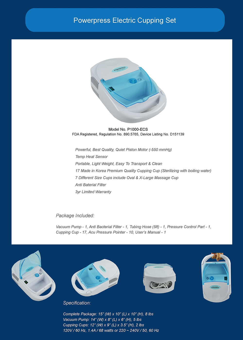 Powerpress cups boiling sterilizable for safe reuse