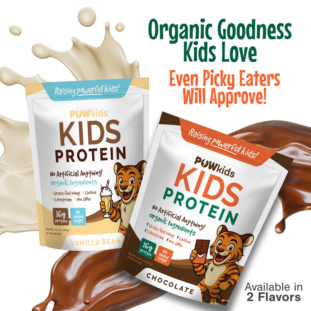 POWkids kids drinking shake after school supports active routines