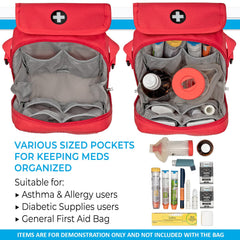 PRAC MEDIC BAGS insulated foam protects meds during transit.