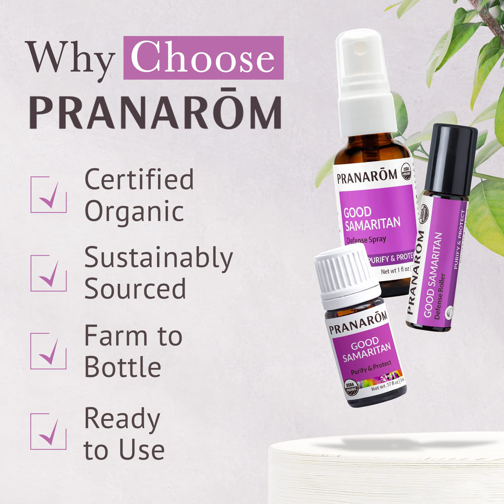 Natural cleaning boost with Pranarom Good Samaritan oil in spray.