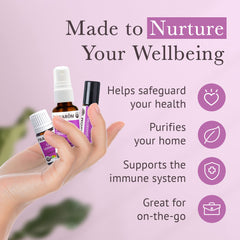 Drop of Good Samaritan oil in bottle ready to diffuse.