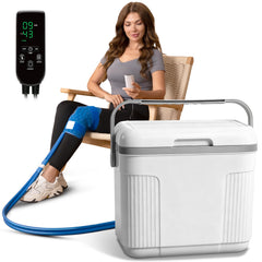 Pravoluxmax cold-therapy machine front view for compact home use.