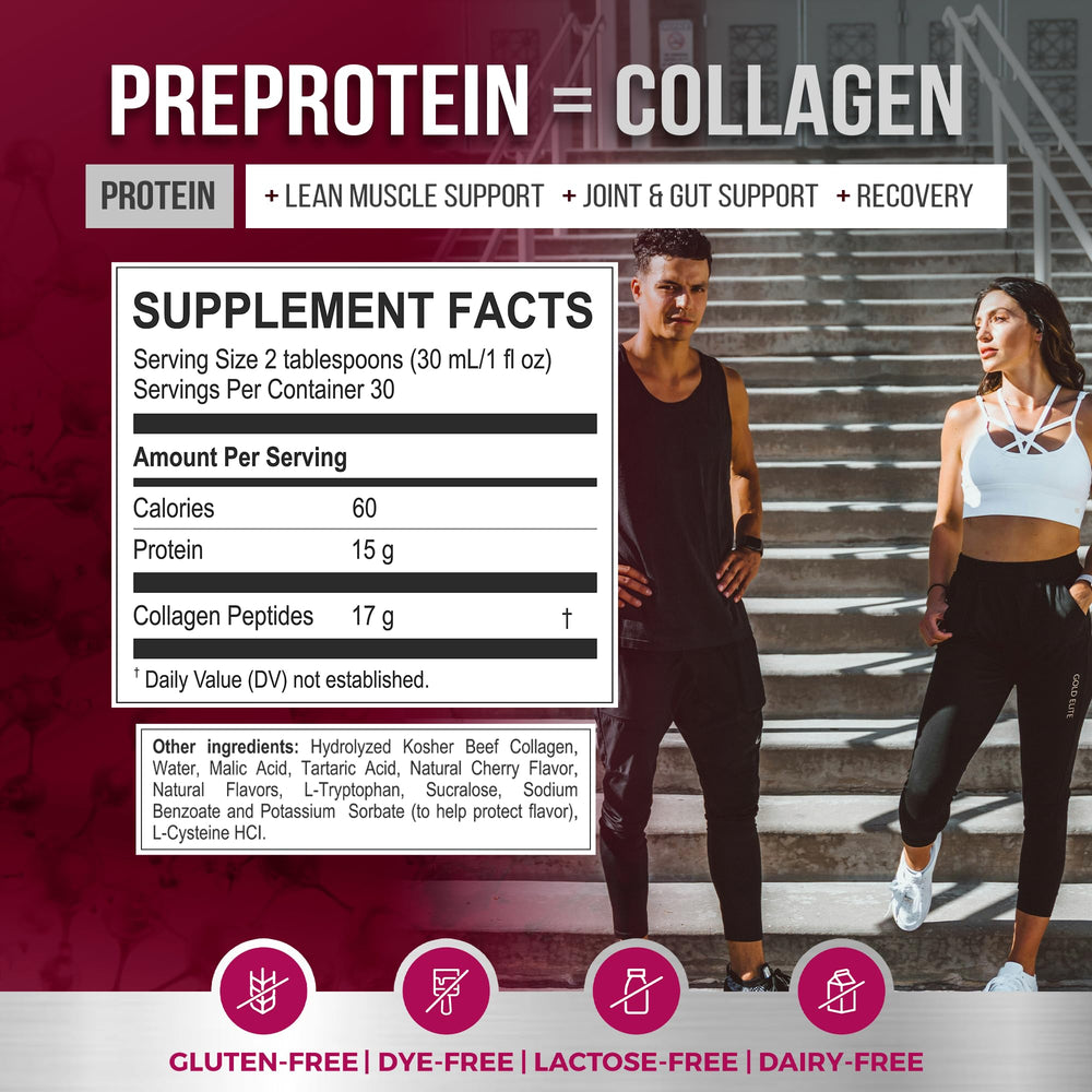 Pre-Protein drink-straight-or-mix image showing versatile mixing options.