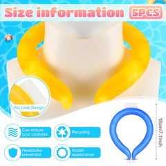 Preboun blue neck cooling tube keeps you cool while cycling or walking