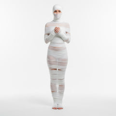 Preboun mummy bandage cosplay prop helps craft immersive scenes.