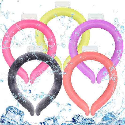 Preboun pink neck cooling tube for outdoor cooling relief