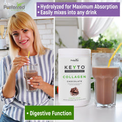 KEYTO chocolate shake glass with creamy texture and chocolate aroma.