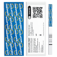 PREGMATE ovulation test strip results appear clearly for fertility planning.