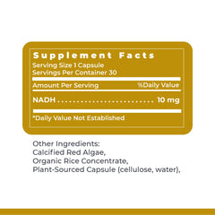 Premier Research Labs NADH with red algae highlights antioxidants for healthy cells