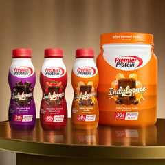 Premier Protein Indulgence Salted Caramel Truffle powder used in gluten-free recipes