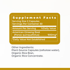 Premier Research Labs American Ginseng capsules close-up reveals smooth coating