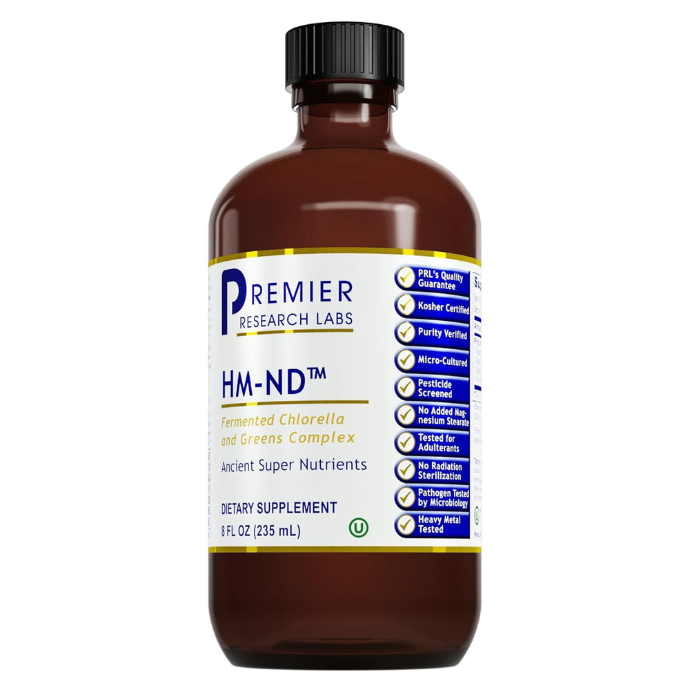 Premier Research Labs Fermented HM-ND bottle pour into water for daily wellness