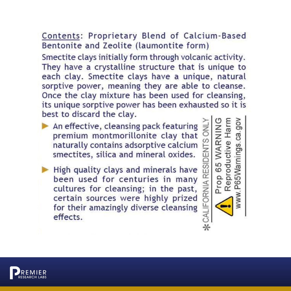 Premier Research Labs Medi-Dental Pack clay closeup reveals mineral-rich texture.
