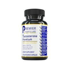 Premier Research Labs Testosterone Premium bottle front for daily vitality support