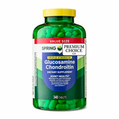 Premium Choice Co Spring Valley bottle front shows value-size joint support supplement