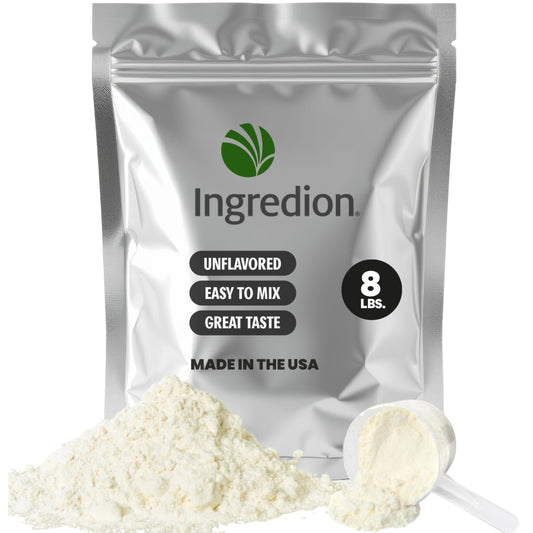 Premium Pea Protein Isolate bulk bag for home or commercial use.