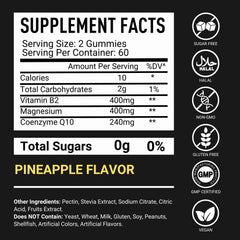 Premium Select Nutrition adults’ vitamin B2 gummies for daily energy and focus support