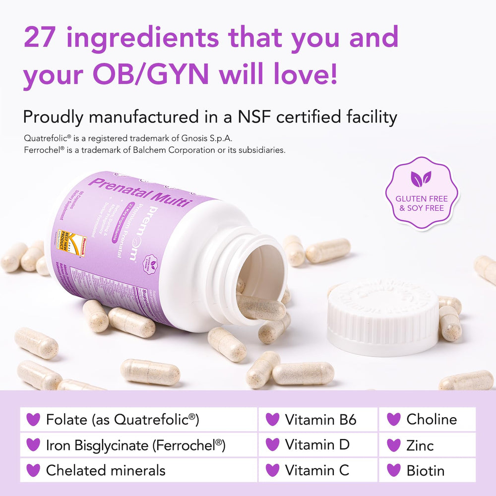 Premom omega-3 DHA softgel highlighting omega-3 support for pregnancy wellness