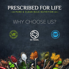 Kitchen-use ideas with Prescribed For Life powder in smoothies and baking