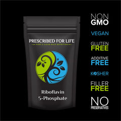 Prescribed For Life riboflavin powder bulk pack ready for kitchen storage