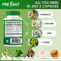 Close up of PRETANT Growth Capsules ingredients and blend.