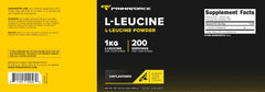 Primaforce L-Leucine powder bottle on shelf in a GMP-certified facility, underscoring quality control.