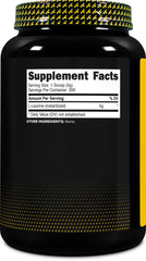 Primaforce L-Leucine powder being poured into a shaker for post-workout use.