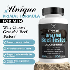 Primal Being GMP-certified facility seal reinforces product safety and testing.