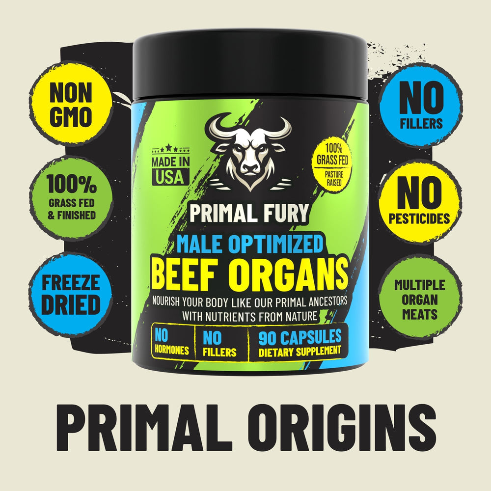 PRIMAL FURY heart organ capsules for stamina and endurance.