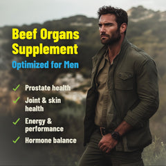PRIMAL FURY prostate organ capsules aimed at supporting men's health.