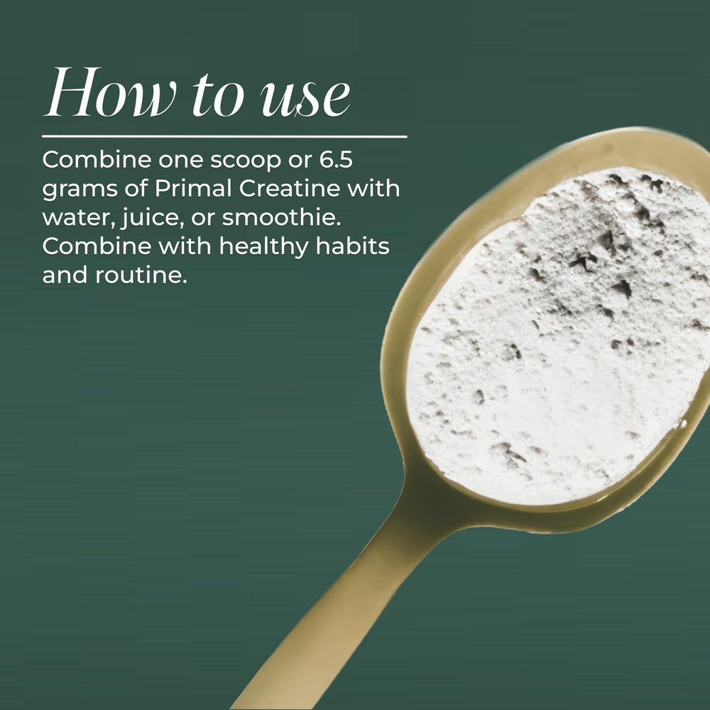 Primal Harvest Creatine Powder mixed in water demonstrates quick mixing and smooth texture.