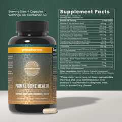 Primal Harvest joint support capsules close-up hints at improved mobility.