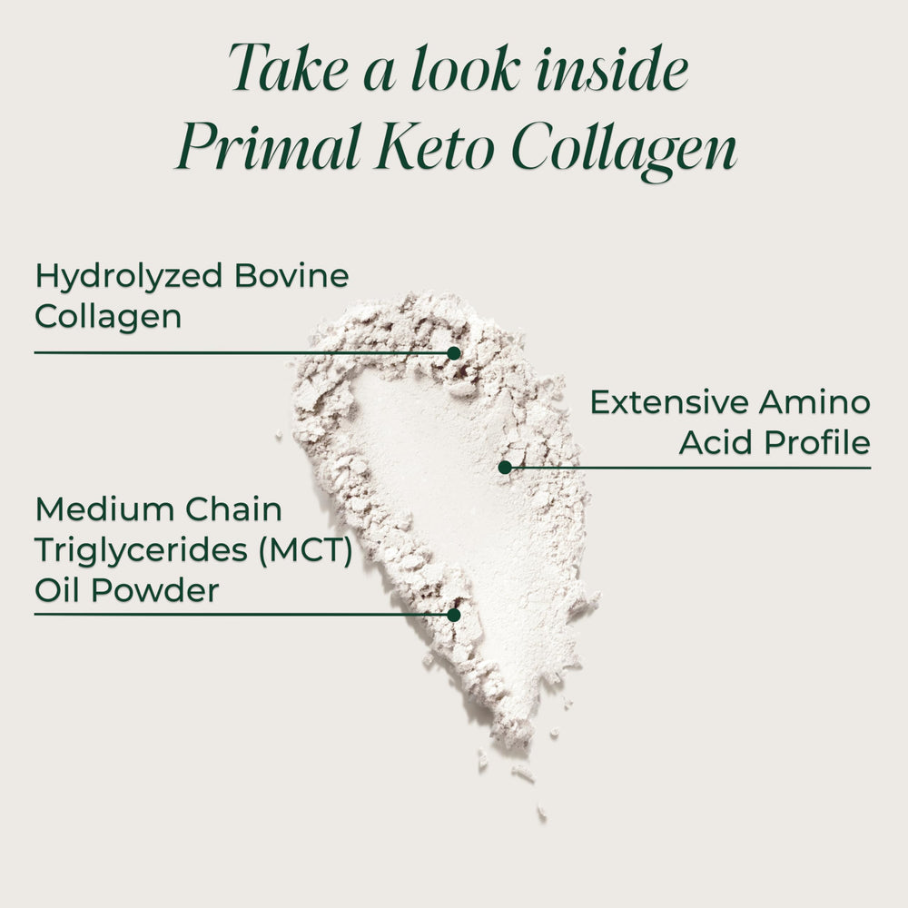 Primal Harvest Keto Collagen Powder coffee-mix blends into coffee for an easy low-carb lift.
