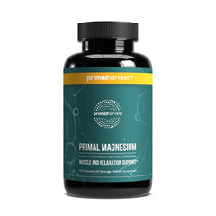 Primal Harvest Magnesium Complex bottle supports daily energy and muscle function.
