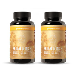 Primal Harvest Meno+ bottle pour for easy daily use and comfort.
