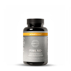 Primal Harvest NAD+ bottle front promoting cellular energy support