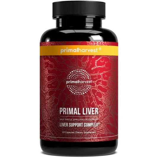 Primal Harvest Primal Liver bottle front for daily detox support.