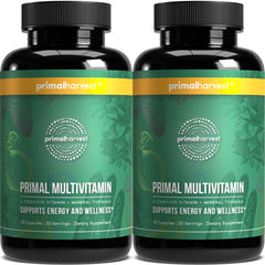 Primal Harvest Primal Multivitamin bottle front view for daily wellness.