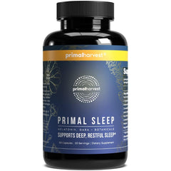 Primal Harvest Primal Sleep bottle for a calming nightly routine and restful nights