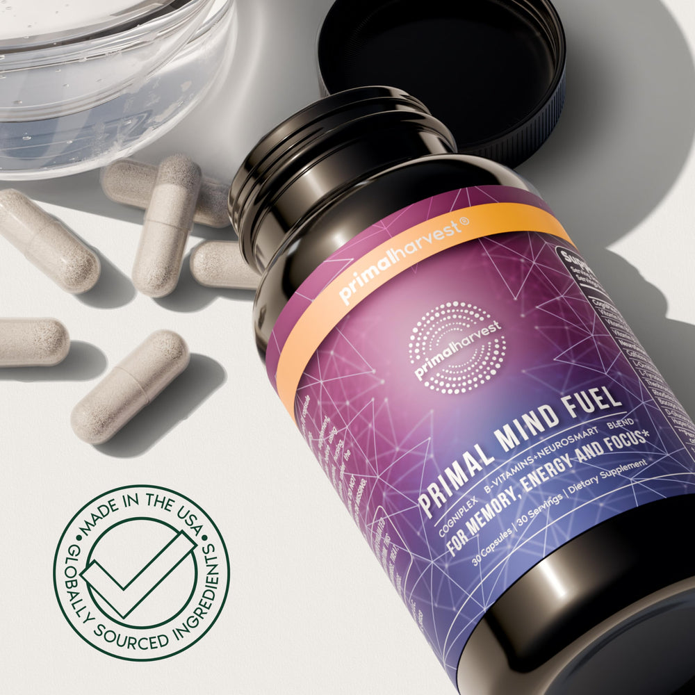 Primal Harvest third-party testing seal signifying quality assurance.