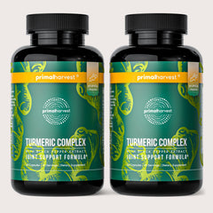 Primal Harvest Turmeric Complex bottle with capsules for joint support.