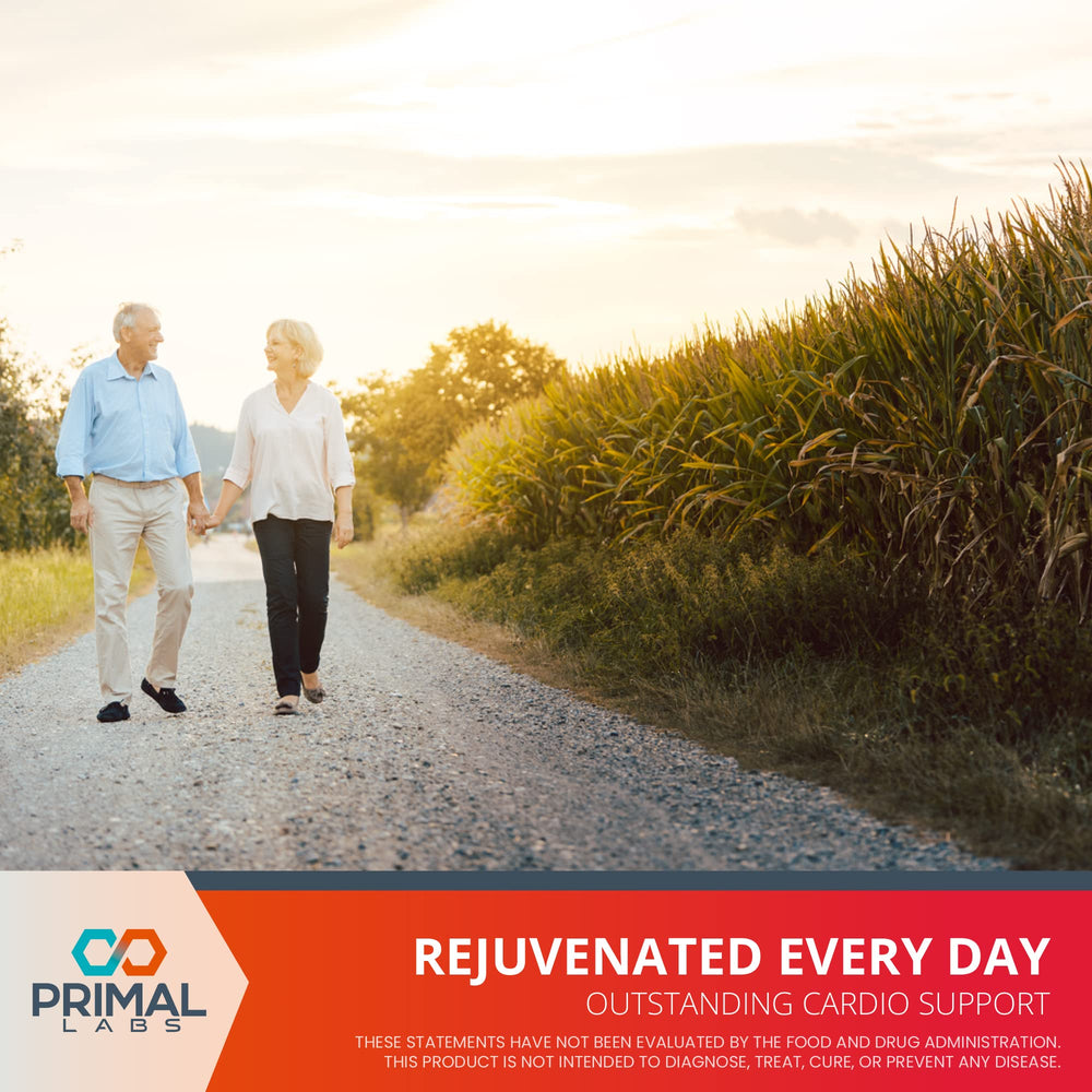 Primal Labs CardioRelax AO capsules spilled conveys easy dosing routine.