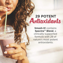 Primal Labs Smash-It low-carb nutrition panel highlights protein blend.
