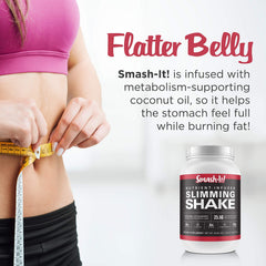 Primal Labs Smash-It strawberry shake in glass with creamy texture.