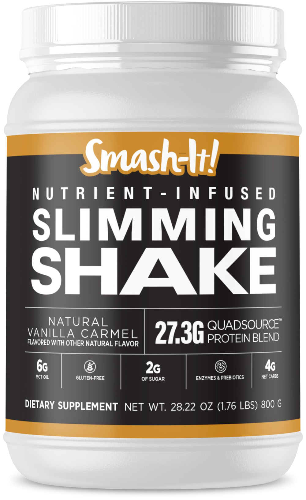 Primal Labs Smash-It vanilla protein powder tub, smooth aroma and versatile shake base.